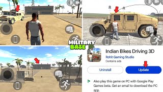 How To Add Military Base In Indian Bikes Driving 3d RGS Menu | New Update Super Trick Play Store 