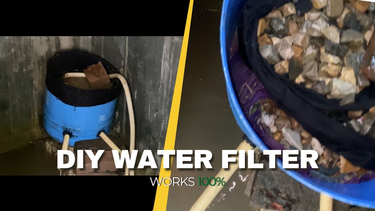 Cleaning my DIY fish tank water filter | fixed my broken Plastic tank to keep Catfishes 🐠| 