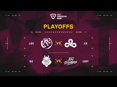 LEV x C9 | G2 x 100T | VCT Americas 2025 Etapa 2 | Playoffs - Dia 1 | (MD3)