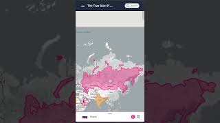 comparison of Russia versus India#map #wowgeography #worldmap #geography #geographythroughmaps #maps