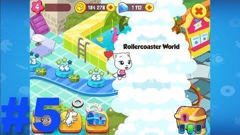 Talking Tom Candy Run (Stage 41-53)^Angela Unlocked Rollercoaster World*Gameplay For Kid #5