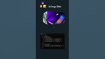 3d Image Slider | HTML CSS JS  #shorts #webdeveloper