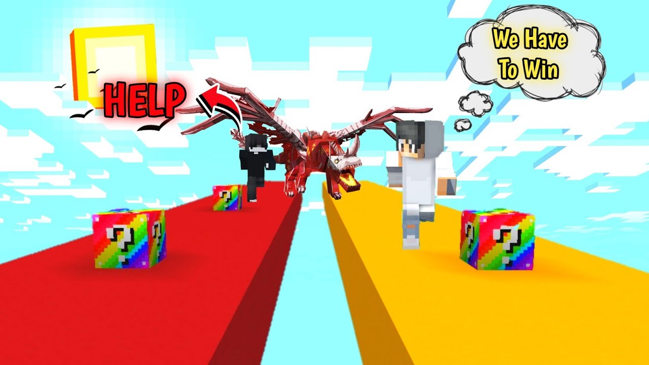 extreme-lucky-block-race-in-minecraft-cheating-youtube