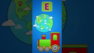 Abc Phonics Song - E For Earth , E For Engine Alphabet Learning For Kids