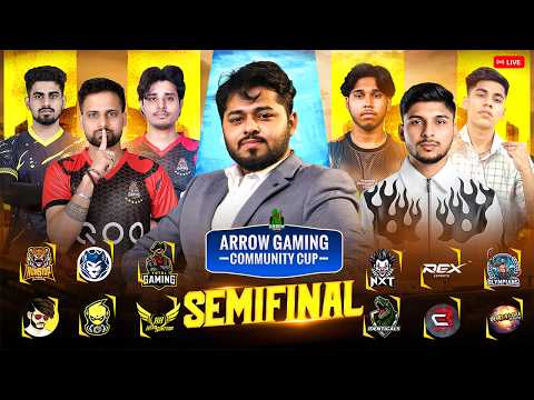 Arrow Gaming Community CUP S3 Semi Final🔥Iqoo Total Gaming, NG Pros , UGxGRP, NXT #arrowgaming