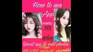 How to use Meitu app best app to edito photos make my photos like painting by MB and LH Easy life screenshot 3