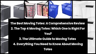 【MOVING TOTES】