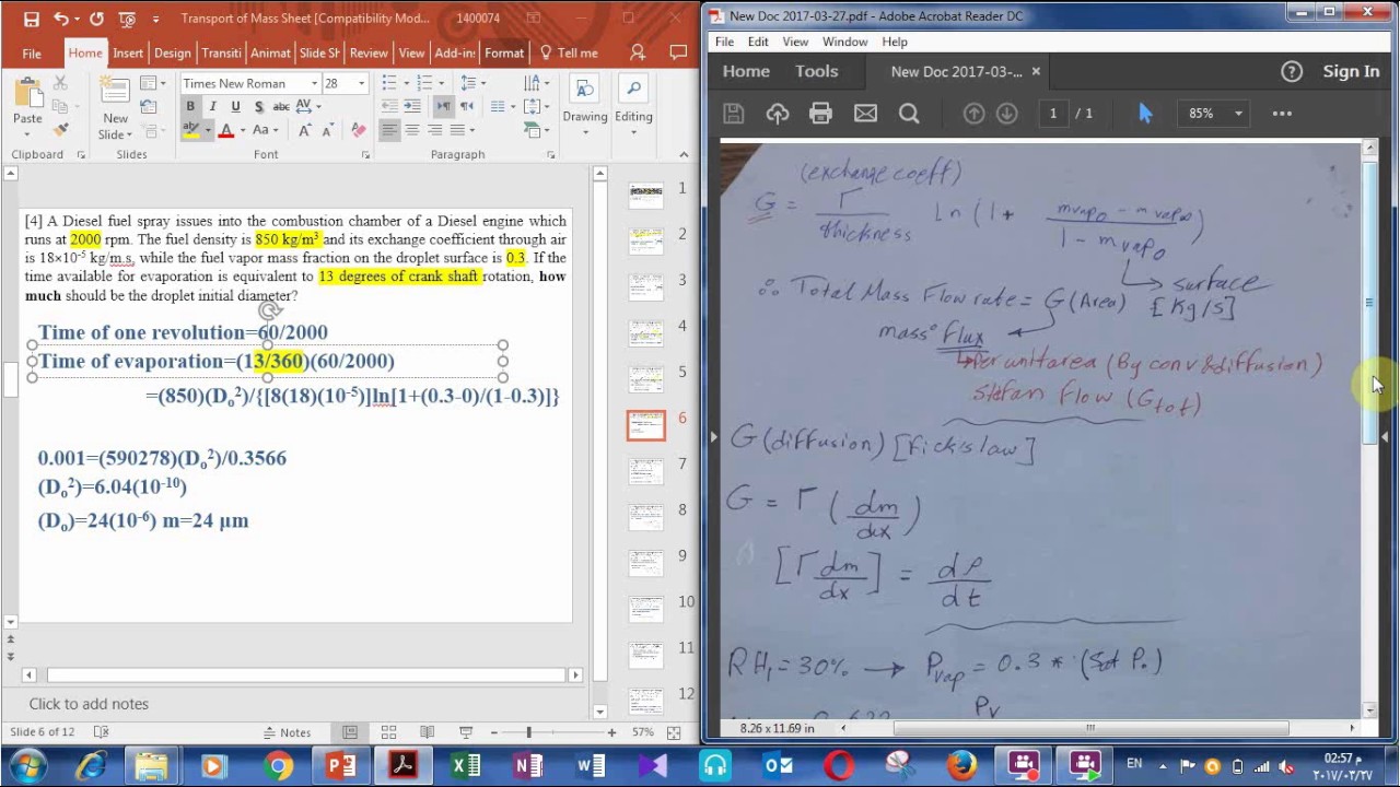 mass transfer PROBLEMS[3] - YouTube