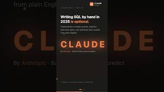 Claude for SQL write, optimise, and debug queries in plain English | Day 24