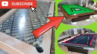 assemble billiard table and laminated finish billiard table diy