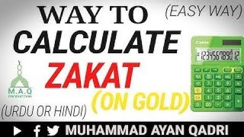 how to calculate Zakat ???? simple and easy