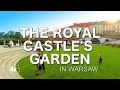 Virtual Walk in the Royal Castle's Garden in Warsaw. POLAND. 4K VIDEO