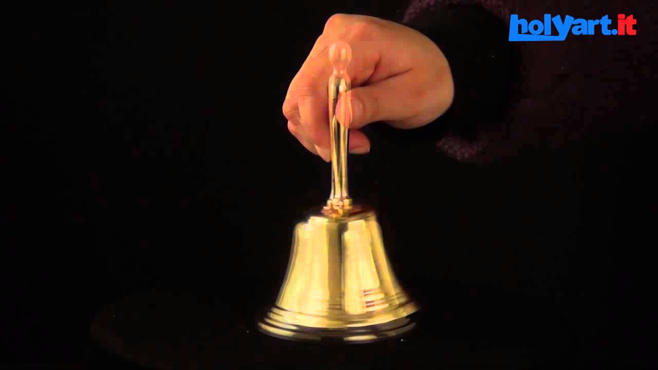 Campanello liturgico un suono dorato varie dimensioni - YouTube