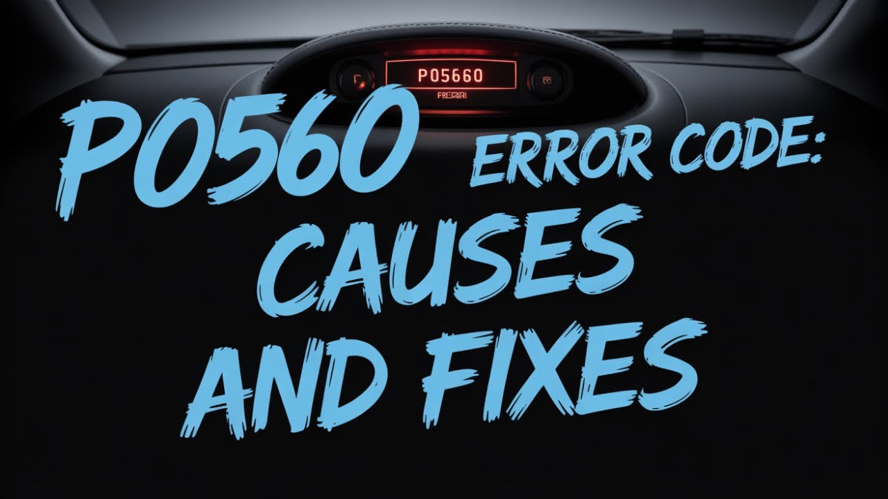 Code P0560 P0560 – System Voltage Malfunction - YouTube