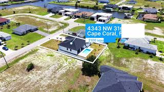 Northwest Cape Coral New Construction Home Tour | Modern Pool Home