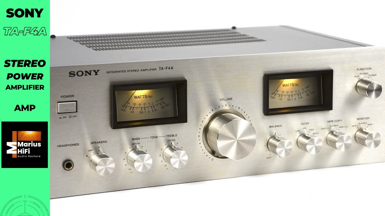 Unleashing Sound: Sony TA-F4A Amplifier Audio Test & Inside Look