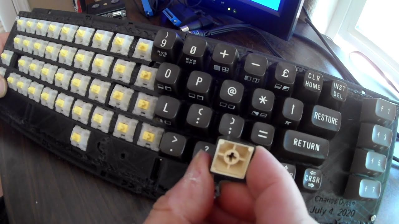 Commodore SX-64 Keyboard Upgraded From Trash To Treasure