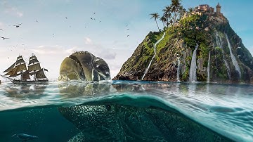 2-@-Tutorial Photoshop Underwater Turtle Island