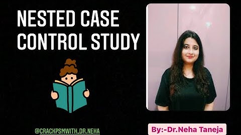 #neetpg#fmge Nested Case Control Study, Community Medicine tutorials