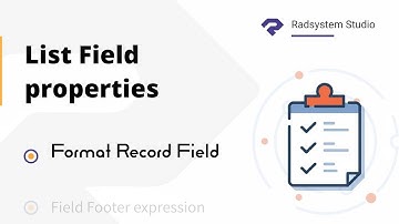 How to Format Record Field in List Field Properties | RadSystems Studio
