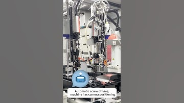 Automatic locking screw machine used in black light factory #lockscrew #automation  #camera  #plc