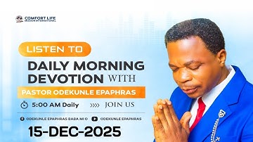 ONLINE RADIO BROADCAST WITH PASTOR ODEKUNLE EPAPHRAS _15-12-2025_