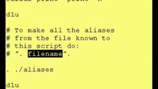 Intro To Korn Shell - 18c Storing Aliases in a file
