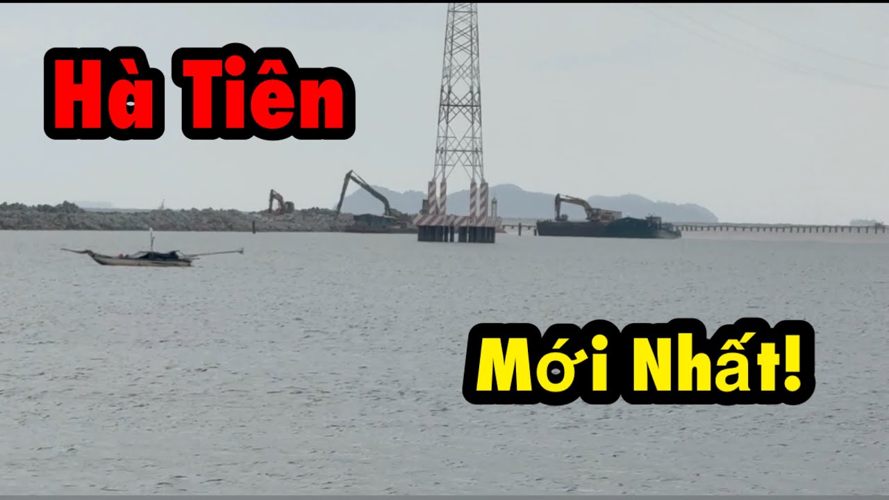 Dạo quanh Hà Tiên, ngắm những công trình trên biển.