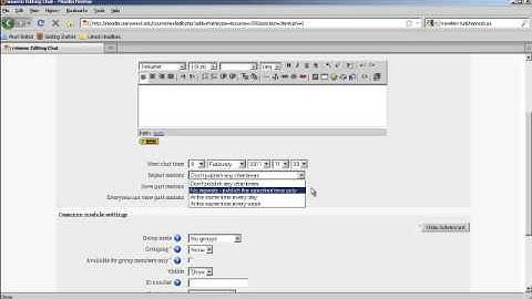 Moodle in a Minute - Adding a Chat Room