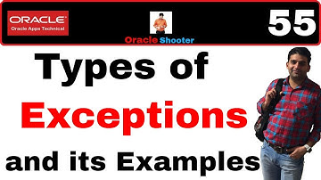 Apps Technical 55: Example of Exceptions in plsql