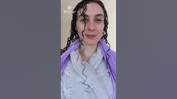 One product curly hair styling using TréLuxe Soothe & Restore Curl Defining Mousse!