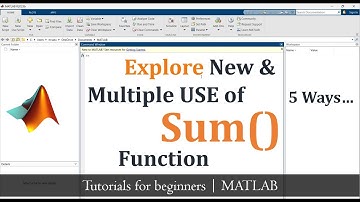 Cara Menggunakan Fungsi Sum di MATLAB | Tutorial Matlab | Fungsi Penjumlahan di MATLAB