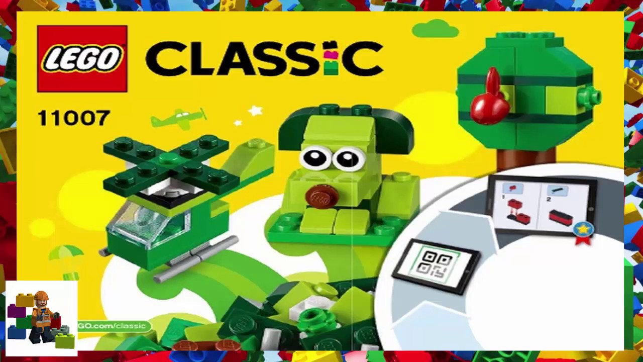 11007 Lego Classic Creative Green Bricks Set