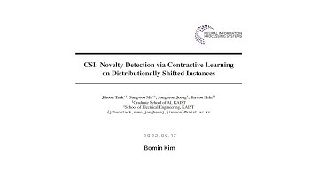 [논문 리뷰] CSI: Novelty Detection via Contrastive Learning on Distributionally Shifted Instances - 김보민