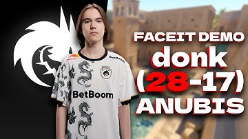 CS2 POV Spirit donk (28/17) vs FACEIT (anubis) FACEIT DEMO