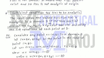 (Notes)Complex Analysis | Unit -1 | Part-3 | MDU M.Sc Math 1st Sem | Mathematical Manoj |