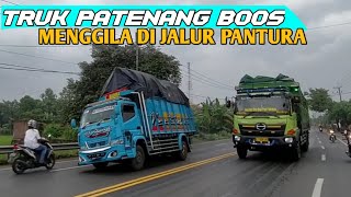 VIRALL!!!Truk Patenang Boos Menggila Di Jalur Pantura