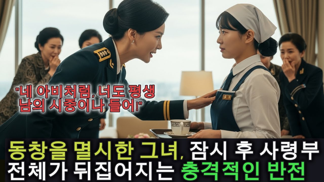 특전사 식당 아줌마 무시하던 장군 사모님, 그녀가 자기 남편보다 계급 높은 전설의 여군 대령인 줄은 꿈에도 몰랐다
