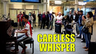 They Loved Me Playing George Michael Careless Whisper at Train Station | Cole Lam screenshot 2