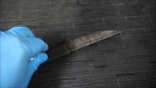 taking care of high carbon steel knives  removing rust