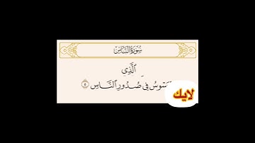 سوره الناس ناصر القطامي