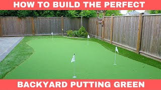 How to Build the PERFECT Home Putting Green  Behind the Scenes Tour