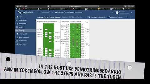Connect things board and Raspberry pi