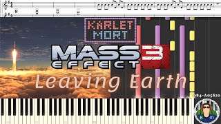 Clint Mansell - Leaving Earth [Mass Effect 3] on Synthesia [MIDI + Sheet Music]