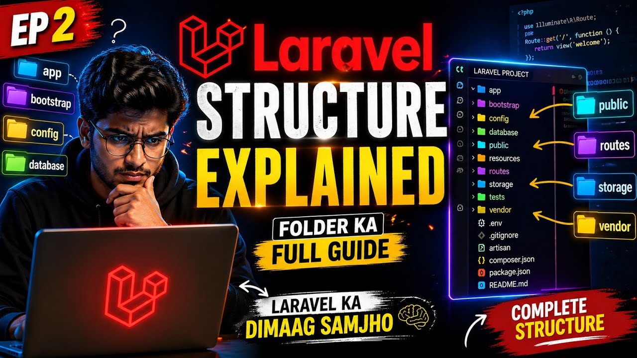 Laravel Folder Structure in Hindi 🔥 | Every File & Folder Explained ...