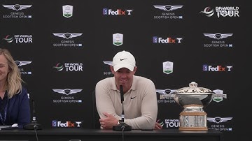 Rory McIlroy Sunday Day 4 Winner Press conference 2023 Genesis Scottish Open