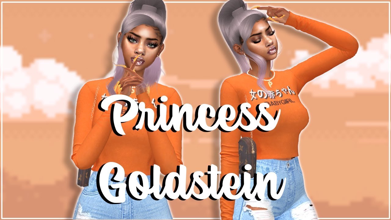Sims 4 CAS| 🧡Princess Goldstein & CC LINKS🧡