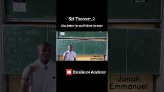 SET THEOREM II: Intersection, Union and Complement of Sets with Examples and Solutions.
