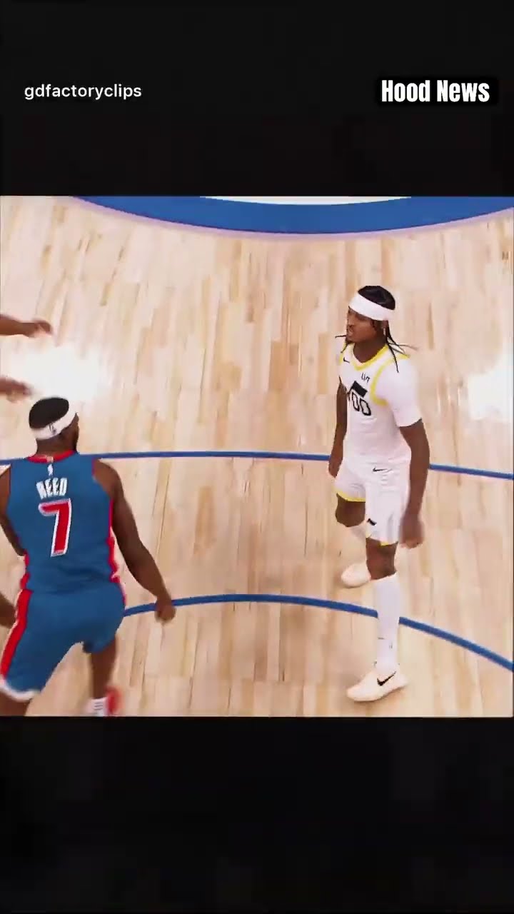 Whose fault was it? #hoodnews #utahjazz #jordanclarkson #detroitpistons #ronholland #basketball #omg