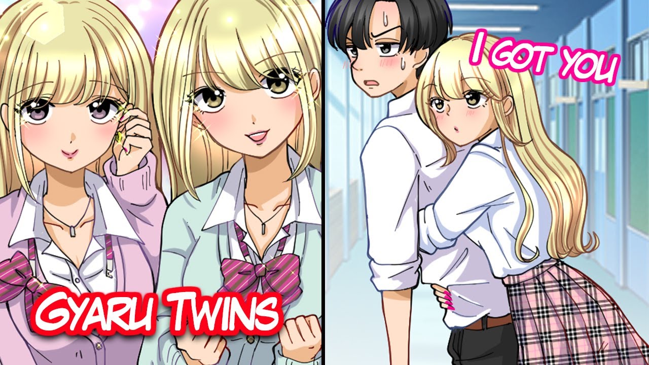 【Manga】Pretty gyaru twins hugged a loner as a penalty. He told them he didn't like gyarus, and…